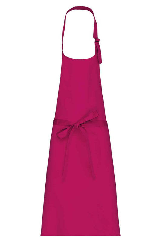 POLYCOTTON APRON WITHOUT POCKET - Fuchsia - colorimageurl