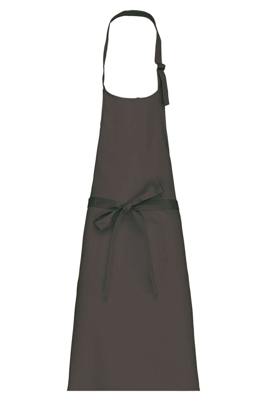 POLYCOTTON APRON WITHOUT POCKET - Green Olive - colorimageurl