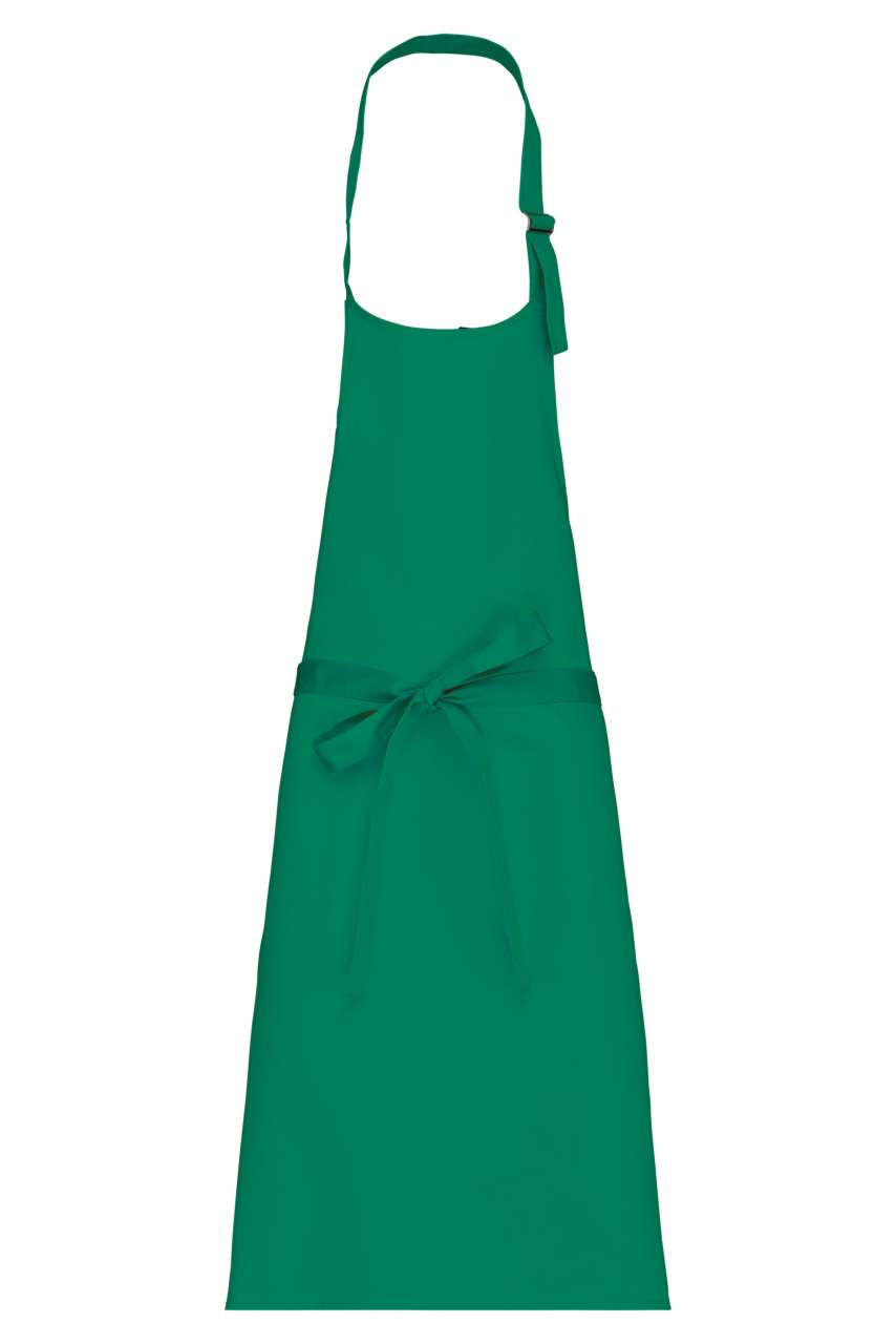 POLYCOTTON APRON WITHOUT POCKET - Kelly Green - colorimageurl