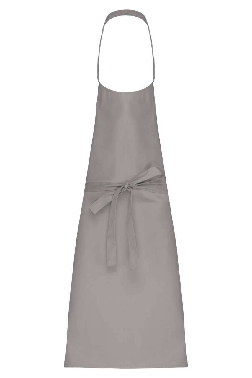 POLYCOTTON APRON WITHOUT POCKET - Light Grey - colorimageurl