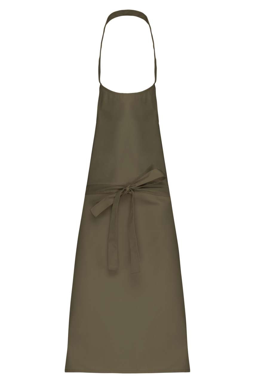 POLYCOTTON APRON WITHOUT POCKET - Light Khaki - colorimageurl