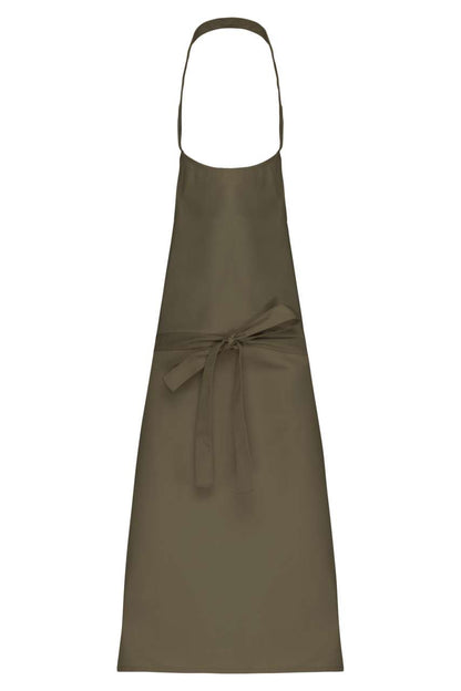 POLYCOTTON APRON WITHOUT POCKET - Light Khaki - colorimageurl