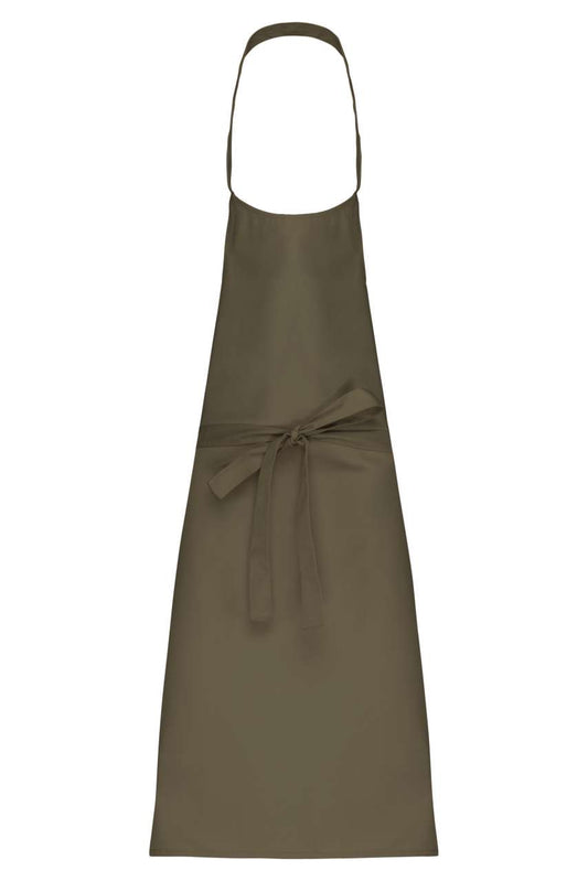POLYCOTTON APRON WITHOUT POCKET - Light Khaki - colorimageurl