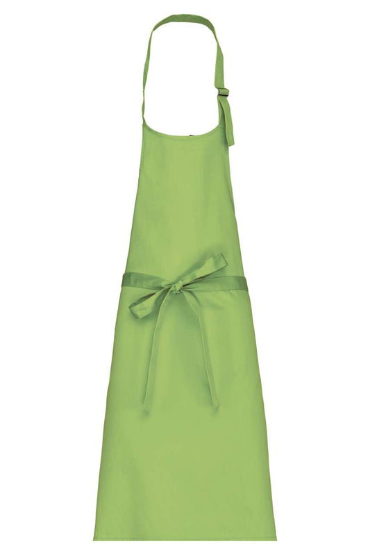 POLYCOTTON APRON WITHOUT POCKET - Lime - colorimageurl