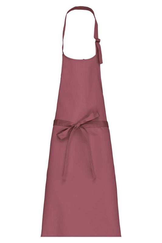POLYCOTTON APRON WITHOUT POCKET - Marsala - colorimageurl