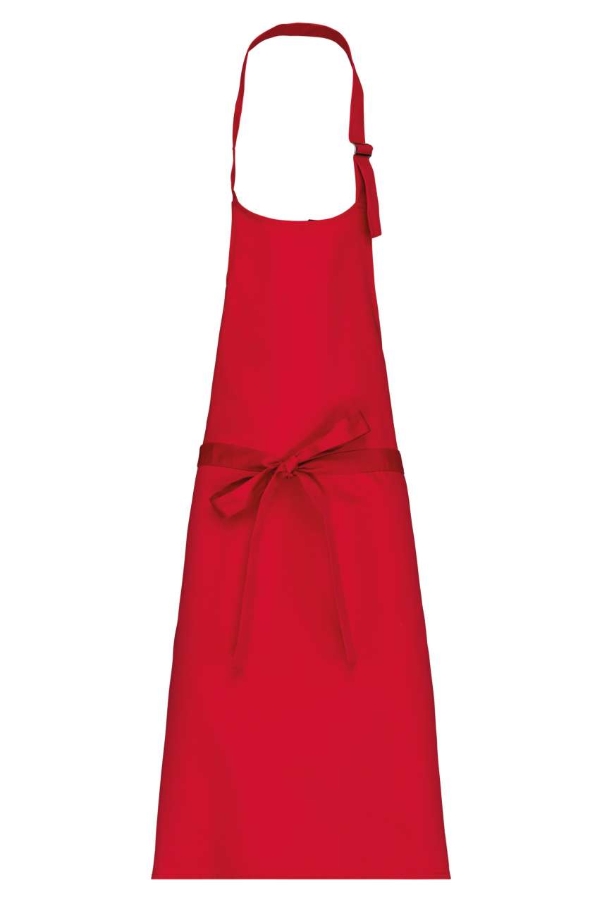 POLYCOTTON APRON WITHOUT POCKET - Red - colorimageurl