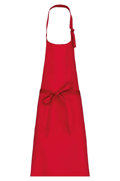 POLYCOTTON APRON WITHOUT POCKET - Red - colorimageurl