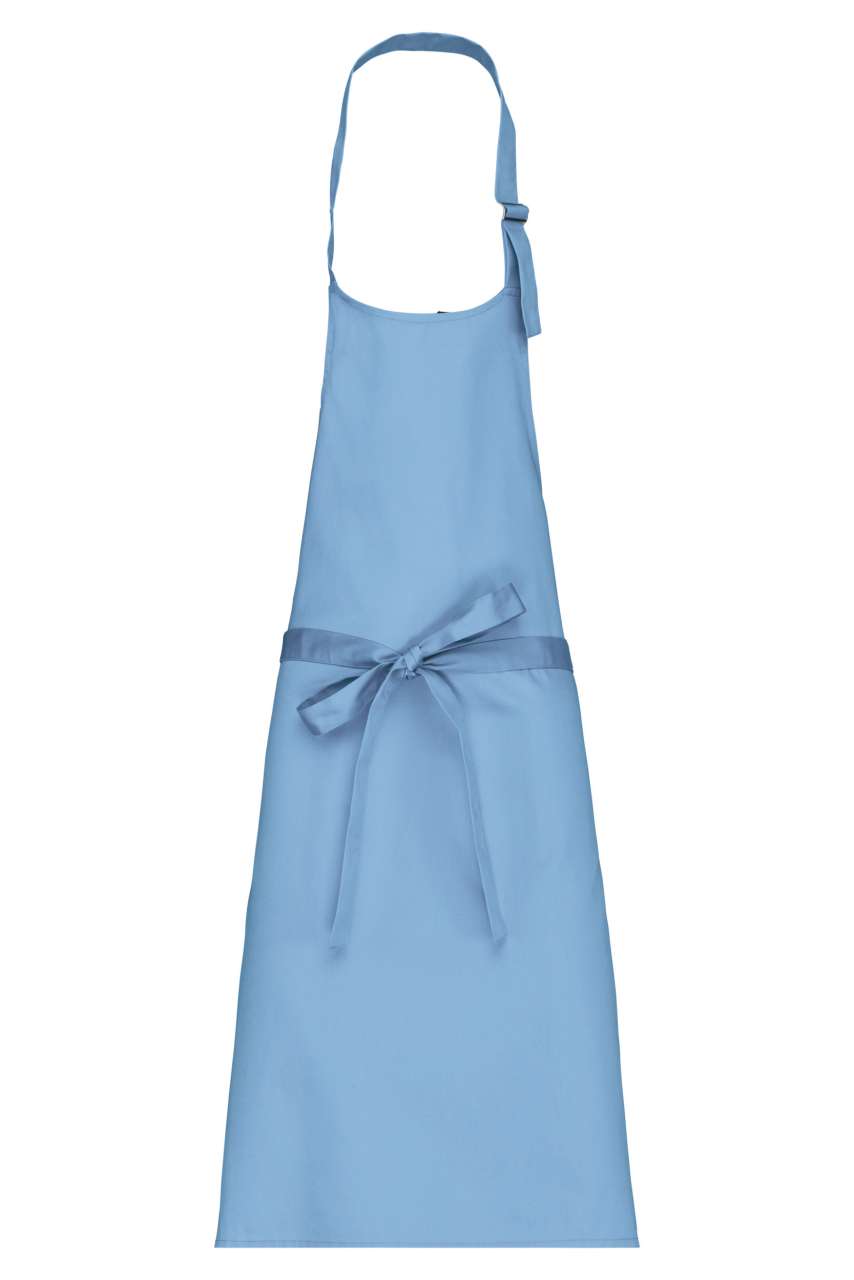 POLYCOTTON APRON WITHOUT POCKET - Sky Blue - colorimageurl