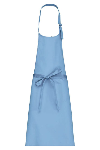 POLYCOTTON APRON WITHOUT POCKET - Sky Blue - colorimageurl