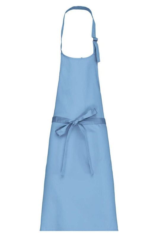POLYCOTTON APRON WITHOUT POCKET - Sky Blue - colorimageurl