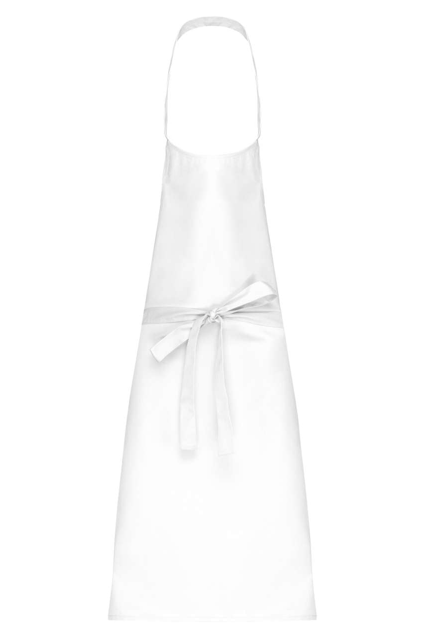 POLYCOTTON APRON WITHOUT POCKET - White - colorimageurl