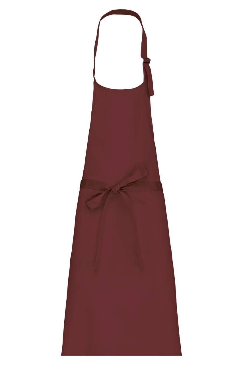 POLYCOTTON APRON WITHOUT POCKET - Wine - colorimageurl