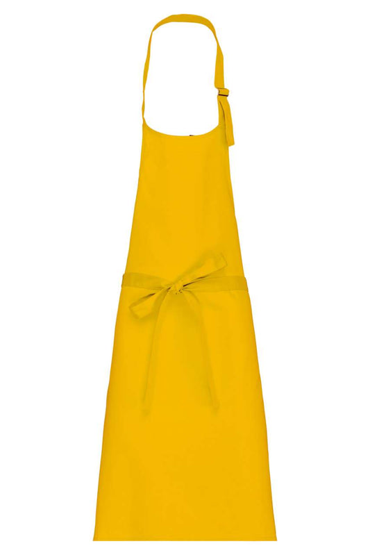 POLYCOTTON APRON WITHOUT POCKET - Yellow - colorimageurl