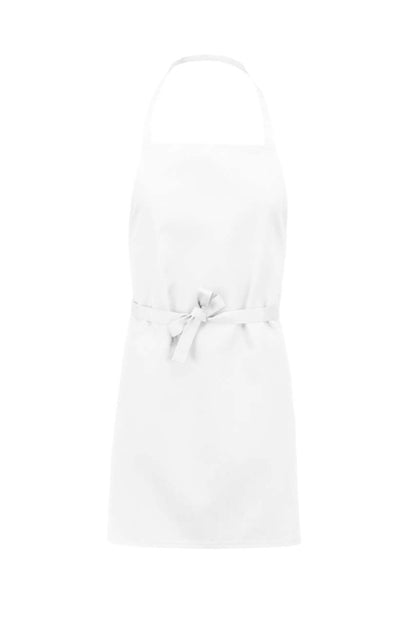 LIGHTWEIGHT POLYCOTTON APRON - White - colorimageurl
