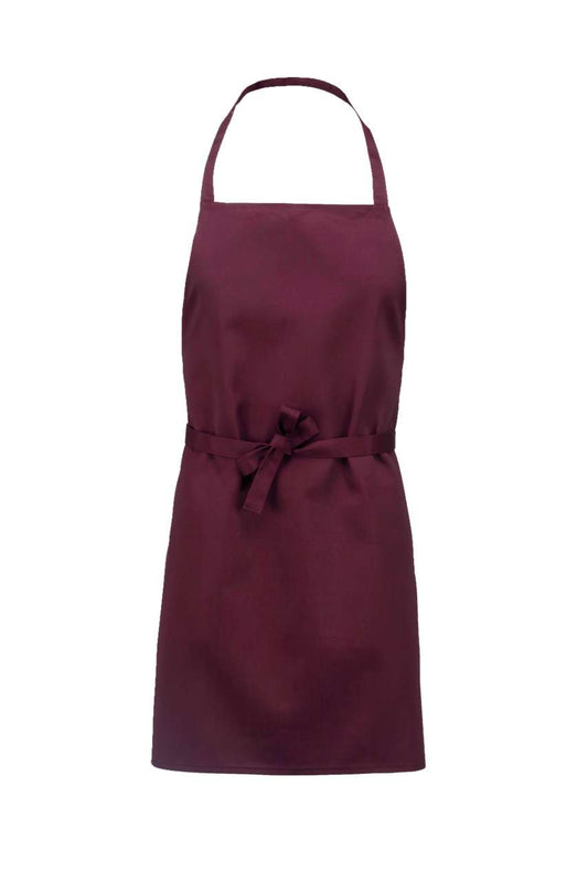 LIGHTWEIGHT POLYCOTTON APRON - Wine - colorimageurl