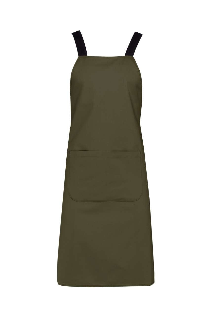 ORGANIC COTTON APRON - Mossy Green - colorimageurl