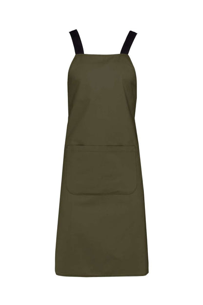 ORGANIC COTTON APRON - Mossy Green - colorimageurl