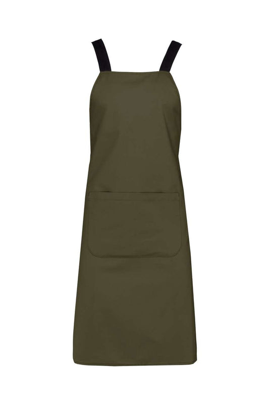 ORGANIC COTTON APRON - Mossy Green - colorimageurl