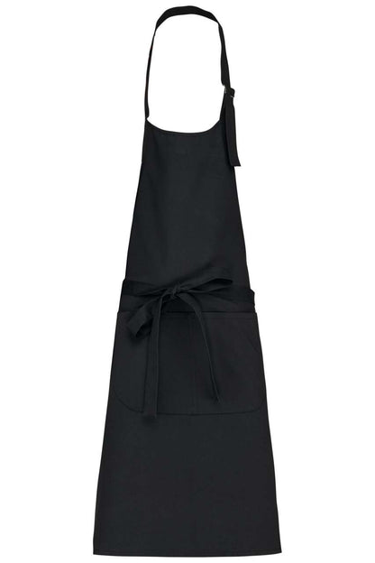COTTON APRON HIGH-TEMPERATURE WASHABLE - Black - colorimageurl