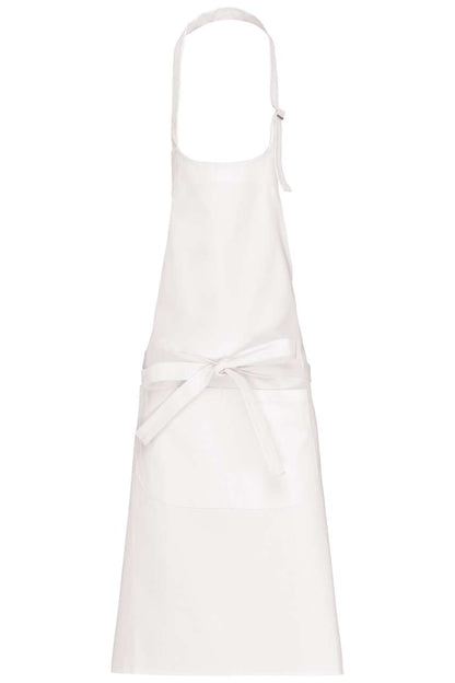 COTTON APRON HIGH-TEMPERATURE WASHABLE - White - colorimageurl