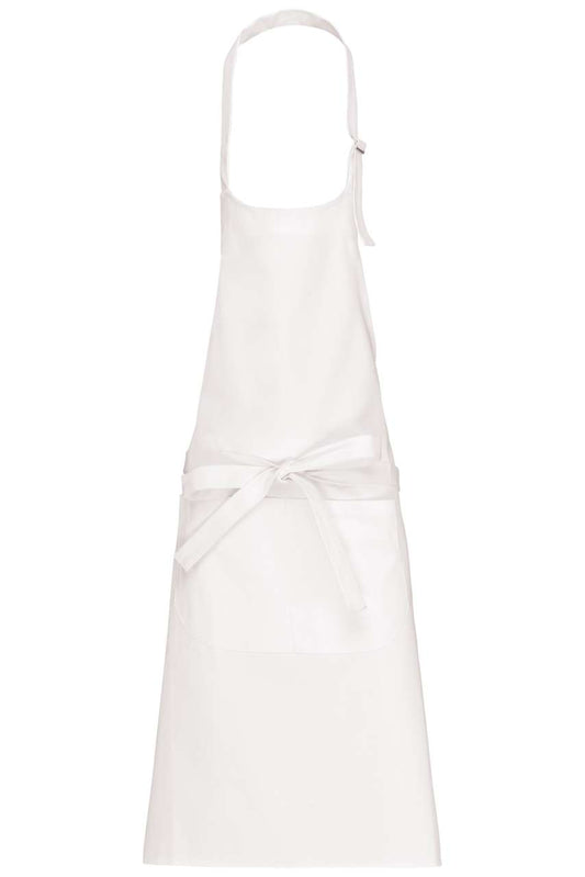 COTTON APRON HIGH-TEMPERATURE WASHABLE - White - colorimageurl