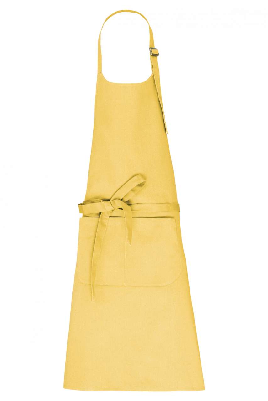 APRON WITH POCKET IN ORGANIC COTTON - Pineapple - colorimageurl