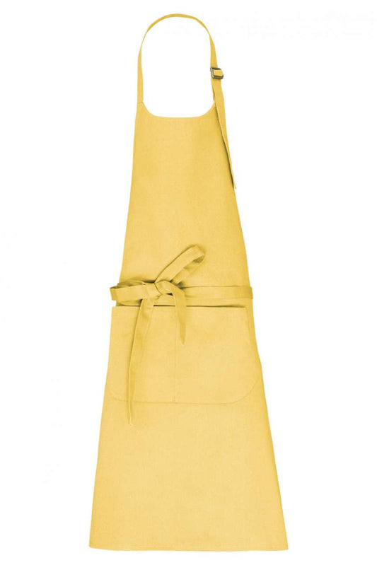 APRON WITH POCKET IN ORGANIC COTTON - Pineapple - colorimageurl