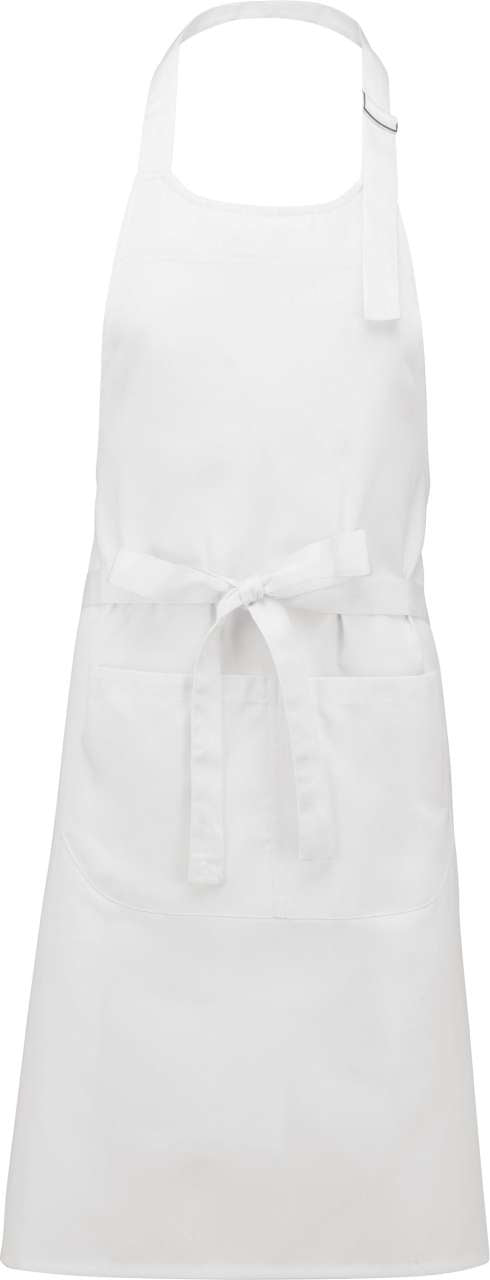 POLYCOTTON APRON HIGH-TEMPERATURE WASHABLE - White - colorimageurl