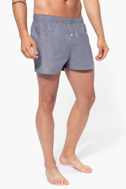 MEN'S BOXER SHORTS - Oxford Silver - modelimageurl