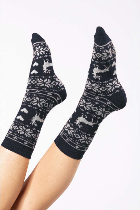 UNISEX WINTER SOCKS - Navy - Main