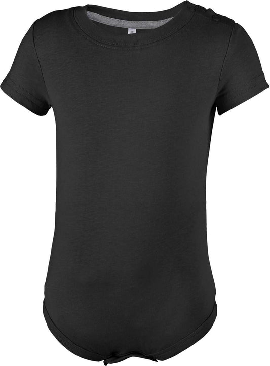 BABIES' SHORT-SLEEVED BODYSUIT - Black - Main