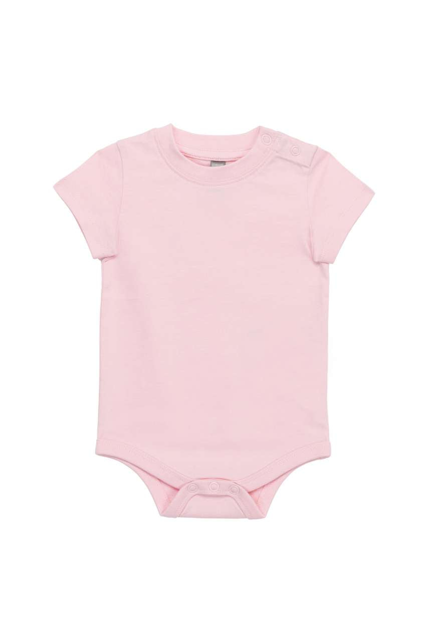 BABIES' SHORT-SLEEVED BODYSUIT - Pale Pink - Main