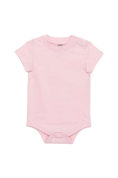 BABIES' SHORT-SLEEVED BODYSUIT - Pale Pink - Main