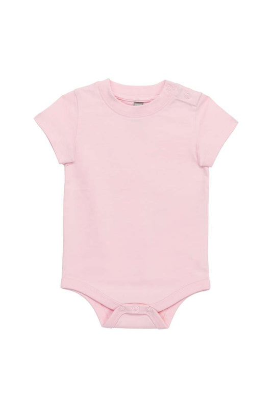 BABIES' SHORT-SLEEVED BODYSUIT - Pale Pink - Main