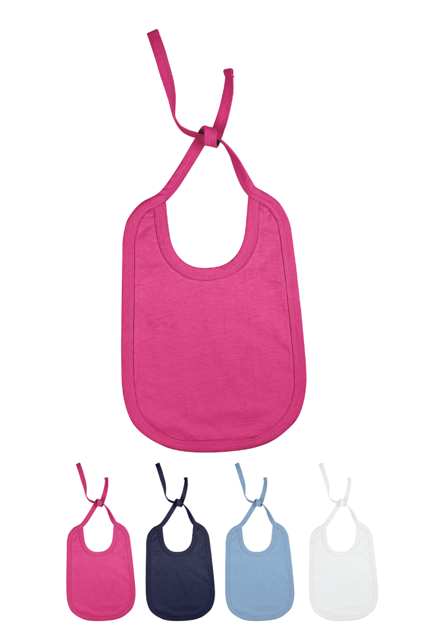 BABIES' COTTON BIB - Fuchsia - Model