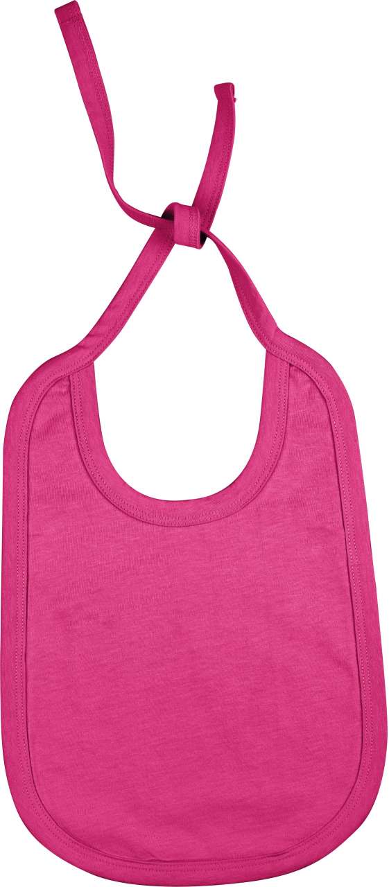 BABIES' COTTON BIB - Fuchsia - Main