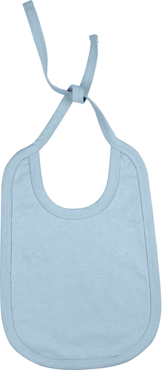 BABIES' COTTON BIB - Sky Blue - Main