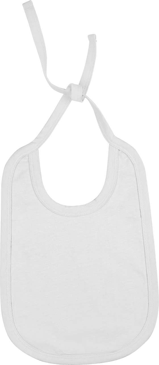 BABIES' COTTON BIB - White - Main