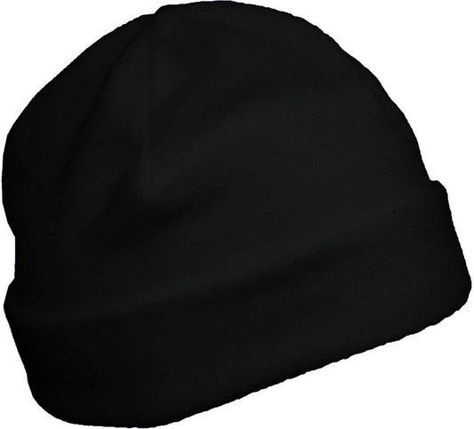 FLEECE HAT - Black - Main