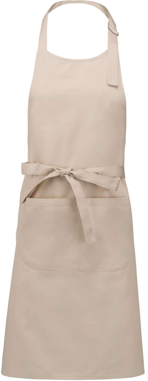 COTTON APRON WITH POCKET - Angora - Main