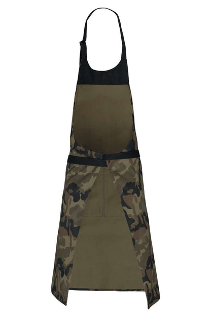 COTTON APRON WITH POCKET - Olive Camouflage - Additional