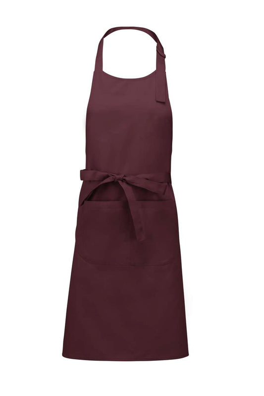 COTTON APRON WITH POCKET - Wine - Main