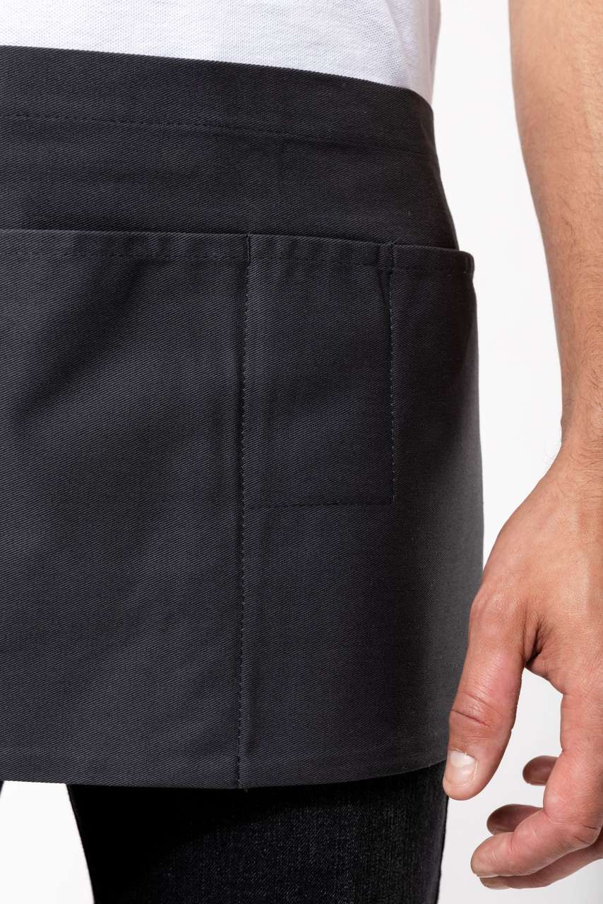 COTTON SHORT APRON - Denim - Additional