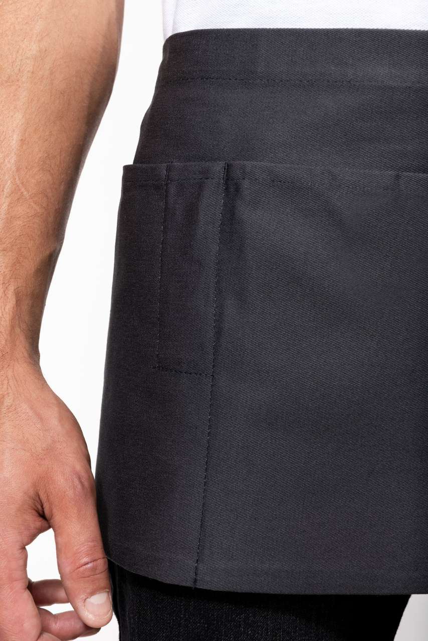 COTTON SHORT APRON - Beige - Additional