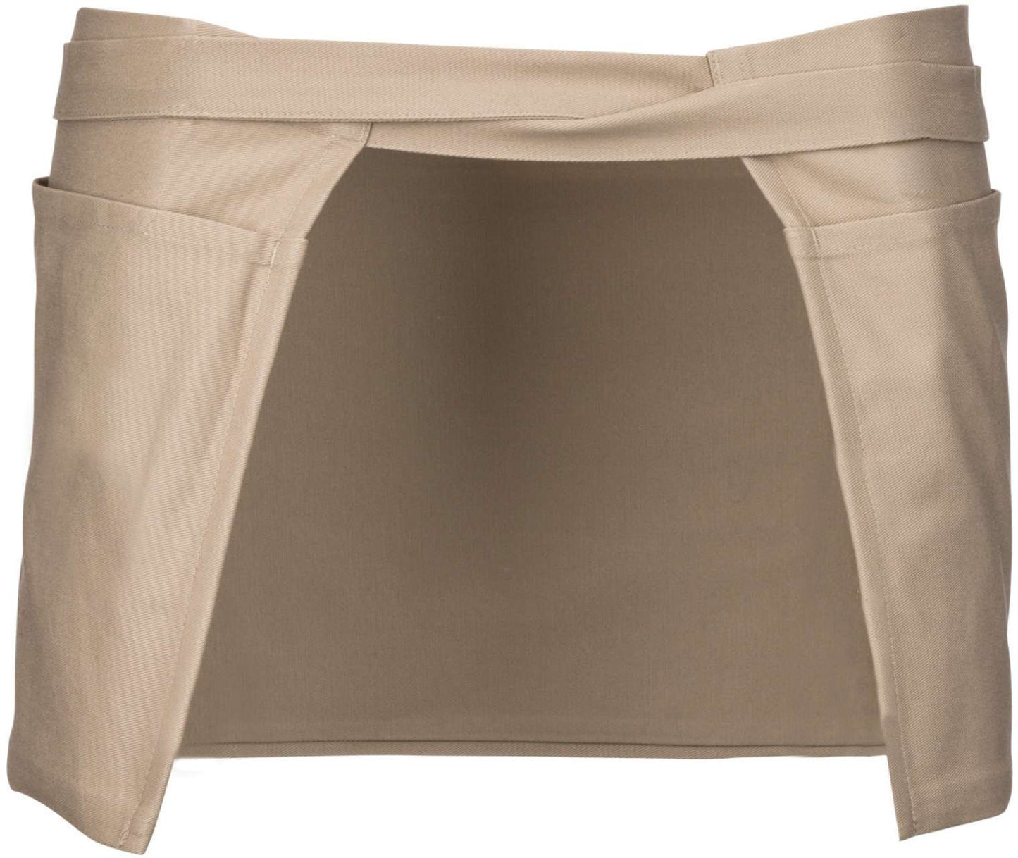 COTTON SHORT APRON - Beige - Additional