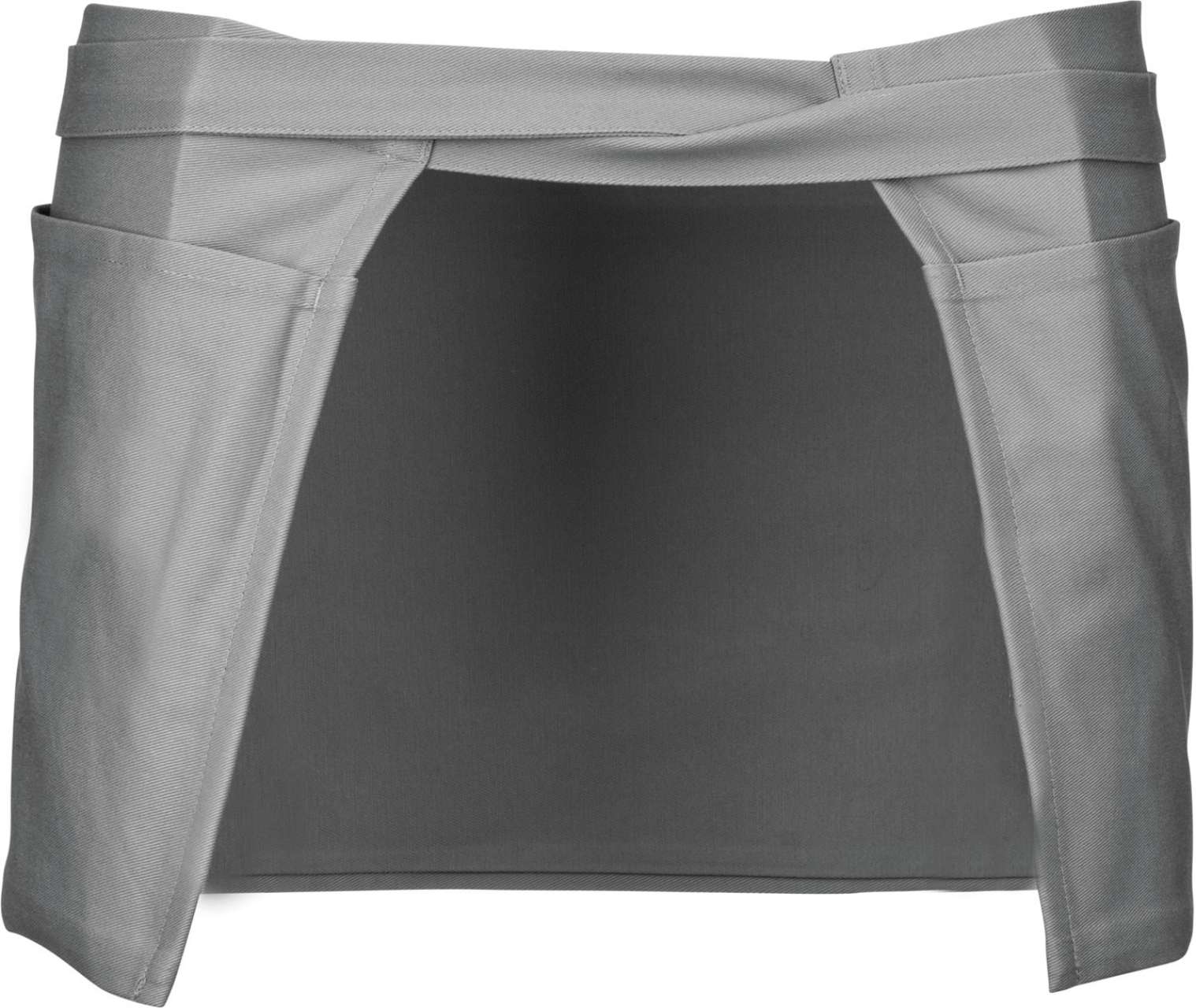 COTTON SHORT APRON - Light Grey - Additional