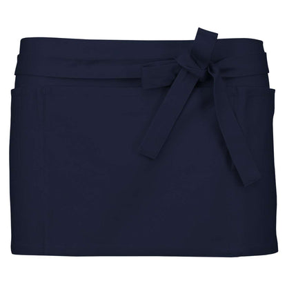 COTTON SHORT APRON - Navy - Main