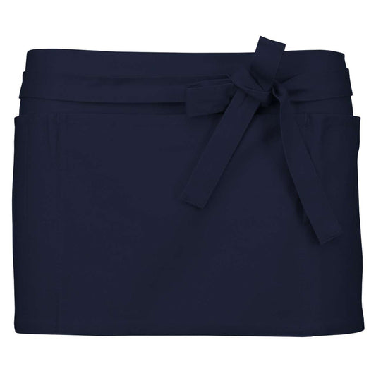 COTTON SHORT APRON - Navy - Main