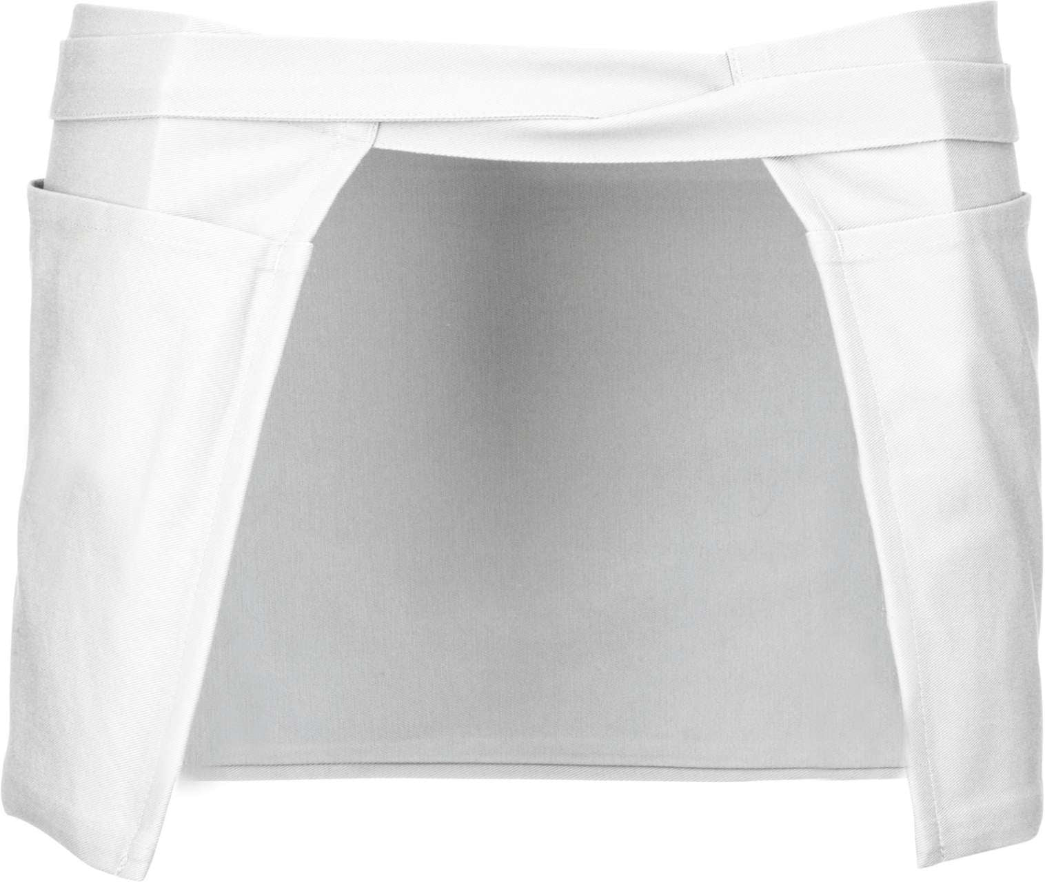 COTTON SHORT APRON - White - Additional