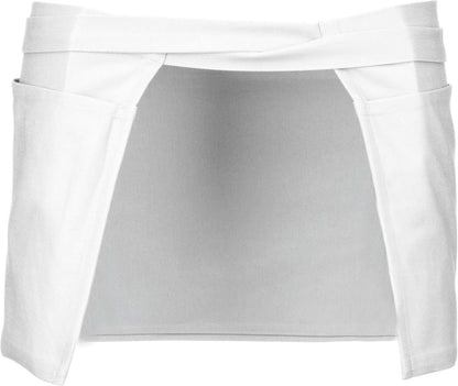 COTTON SHORT APRON - White - Additional